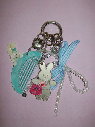 [MOROMORO] pearl rabbit bag