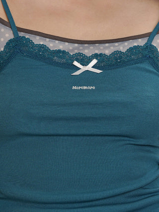 [MOROMORO] dots lace camisole