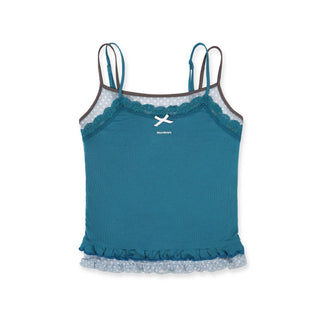 [MOROMORO] dots lace camisole