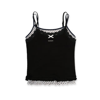[MOROMORO] dots lace camisole