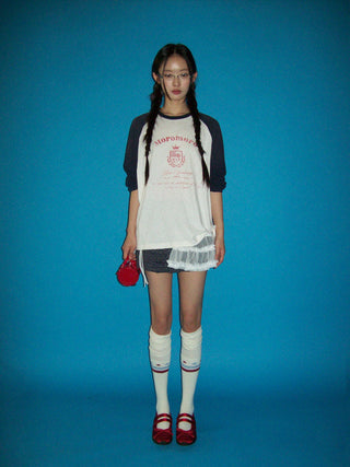 [MOROMORO] rose print top