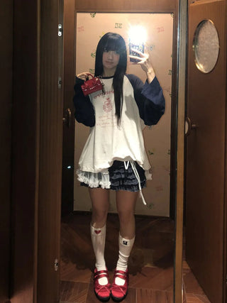 [MOROMORO] rose print top