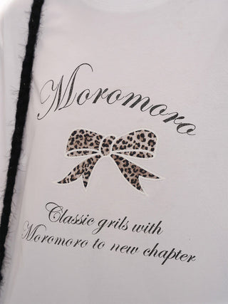 [MOROMORO] leopard print tee