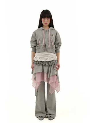 [MOROMORO] lace bandage skirt