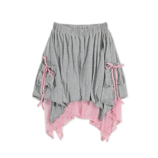 [MOROMORO] lace bandage skirt