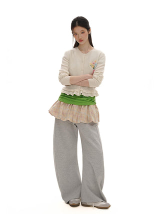 [MOROMORO] plaid bandage skirt