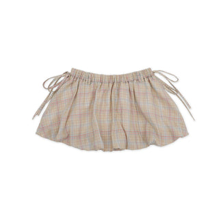 [MOROMORO] plaid bandage skirt