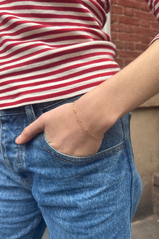Double Chain Beaded Bracelet