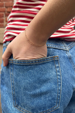 Double Chain Beaded Bracelet