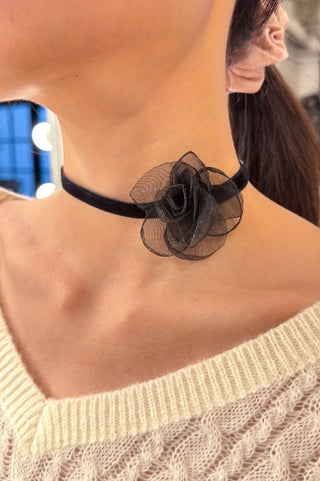 Ribbon Floral Chocker