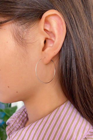 Thin Hoop Earrings
