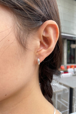 Sterling Silver Huggie Earrings