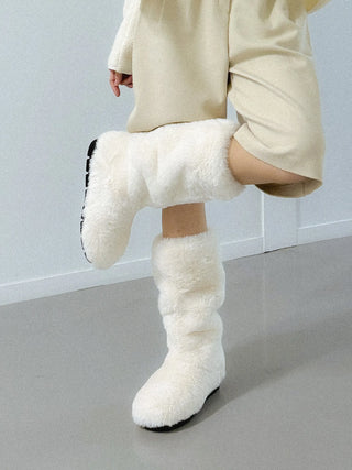bare fur boots
