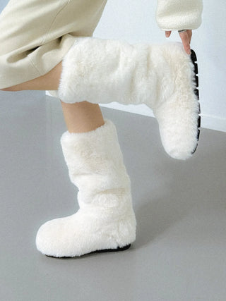 bare fur boots