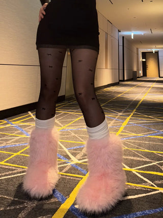 comfortable fur boots