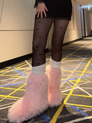 comfortable fur boots