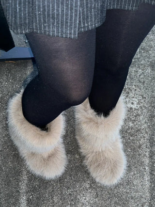 comfortable fur boots