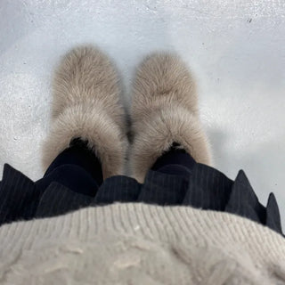 comfortable fur boots