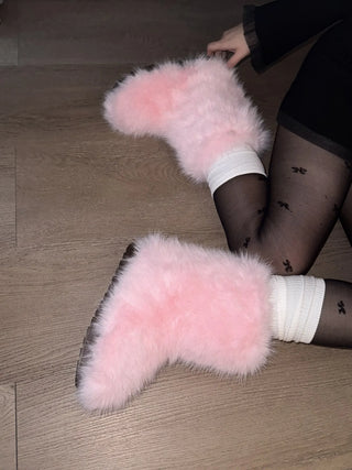 comfortable fur boots