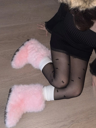 comfortable fur boots