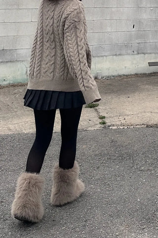 comfortable fur boots