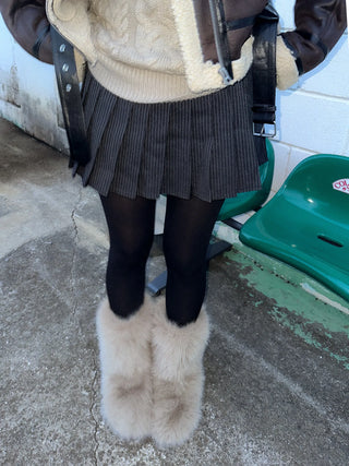 comfortable fur boots