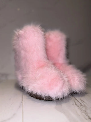 comfortable fur boots