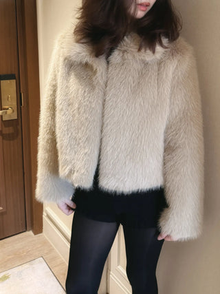 cropped fur jacket