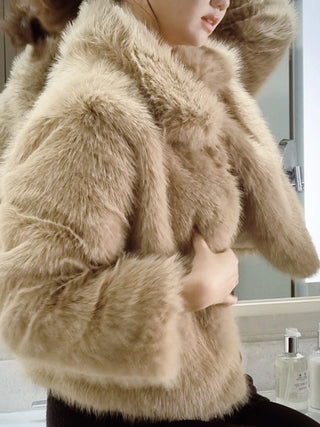 cropped fur jacket