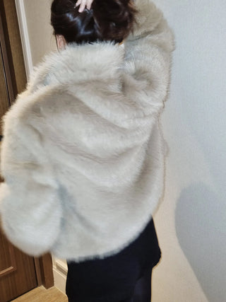 cropped fur jacket