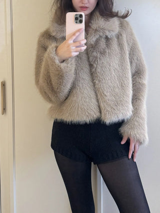 cropped fur jacket