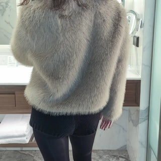 cropped fur jacket