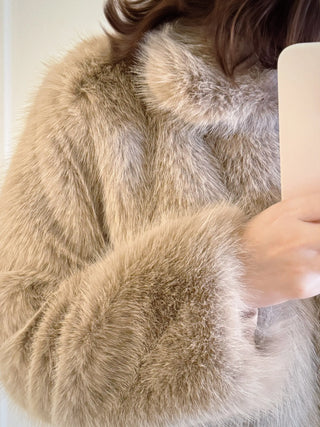 cropped fur jacket