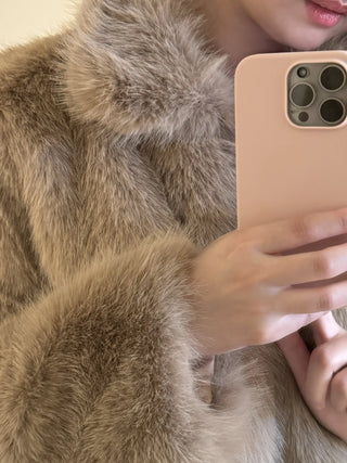 cropped fur jacket