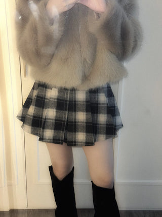 cropped fur jacket