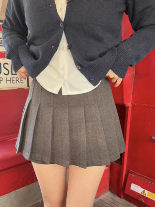 wool mini skirt