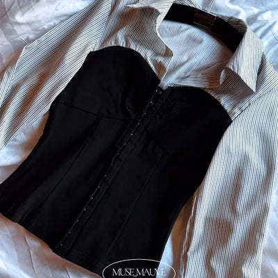 corset bustier blouse