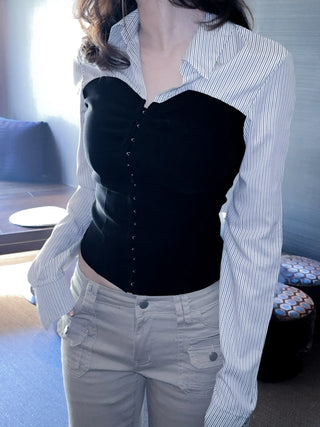 corset bustier blouse