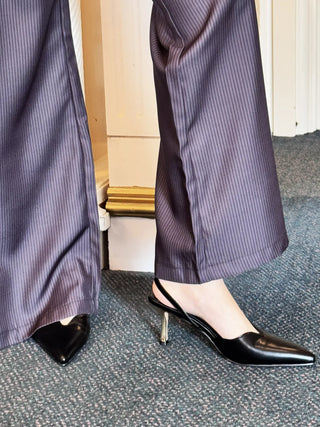 gold slingback heels