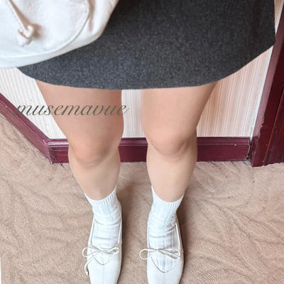 ribbon flat shoes