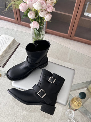 vintage buckle boots