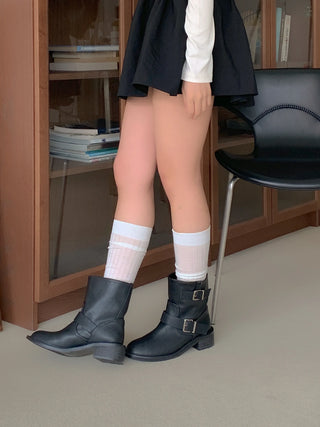 vintage buckle boots