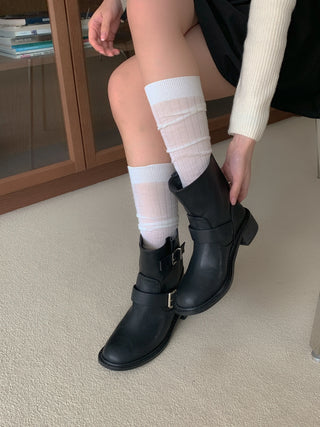 vintage buckle boots