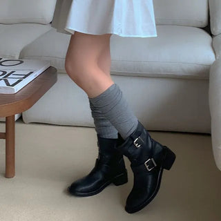 vintage buckle boots