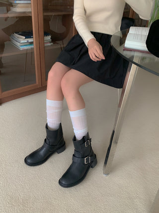 vintage buckle boots