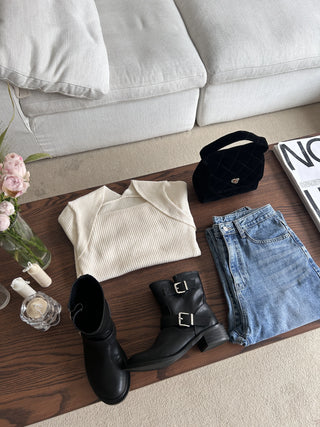 vintage buckle boots