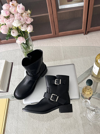 vintage buckle boots