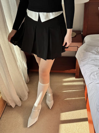 chiffon pleated skirt