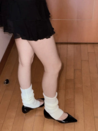 enamel stiletto flats