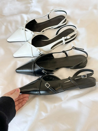 slingback flat shoes